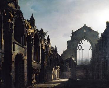 louis daguerre Ruins of Holyrood Chapel by Louis Daguerre China oil painting art